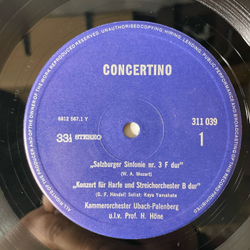 Винтажная виниловая пластинка LP Сборник Классической Музыки, Моцарт, Гендель, Алессандро Марчелло, Генцмер Kammerorchester Ubach Palenberg, Herbert Hone Salzburger Sinfonie (Германия 1977)