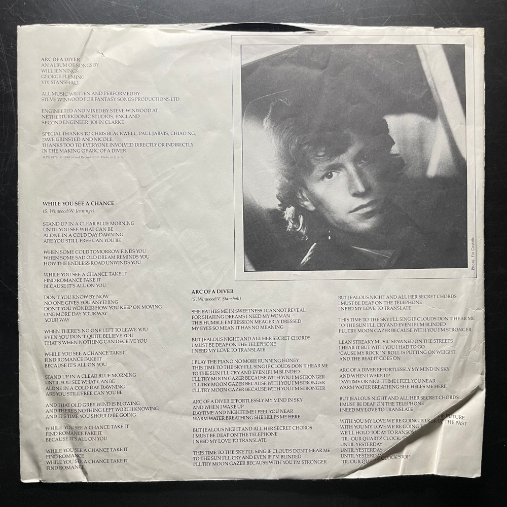 Steve Winwood ‎– Arc Of A Diver (США 1980г.)