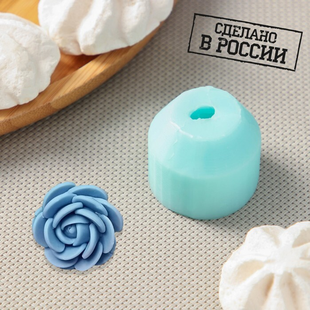 Молд силиконовый "Розочка букетная" 3*3 см