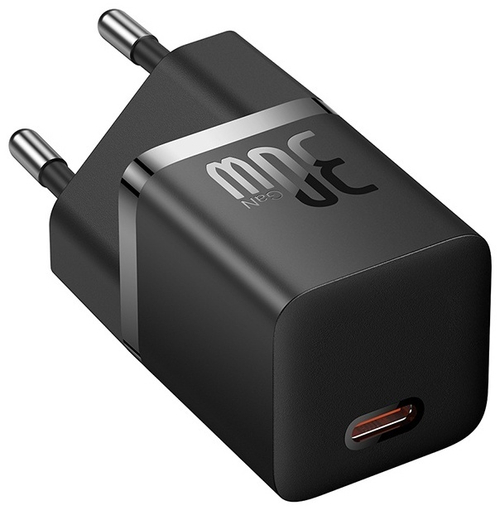 Зарядное устройство Baseus GaN5 (mini) 1C 30W USB Type-C черный