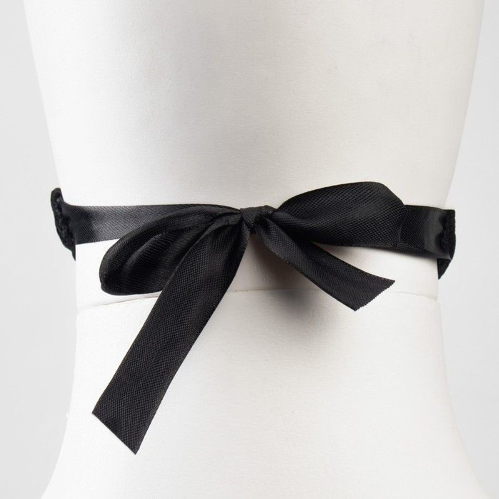 Черный БДСМ-набор «Оки-Чпоки» с кружевом