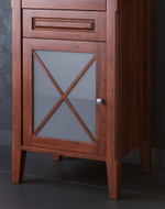 Тумба ПАЛЕРМО 50, светлый орех (лев/прав) с умывальником Анита