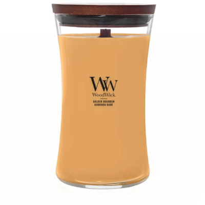 WoodWick Golden Bourbon Váza ( zlatý bourbon ) - Vonná svíčka 275.0g