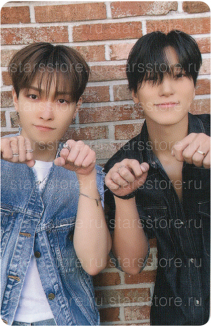 Фотокарта San & Hongjoong ATEEZ - GOLDEN HOUR : Part.3 (MAKESTAR)