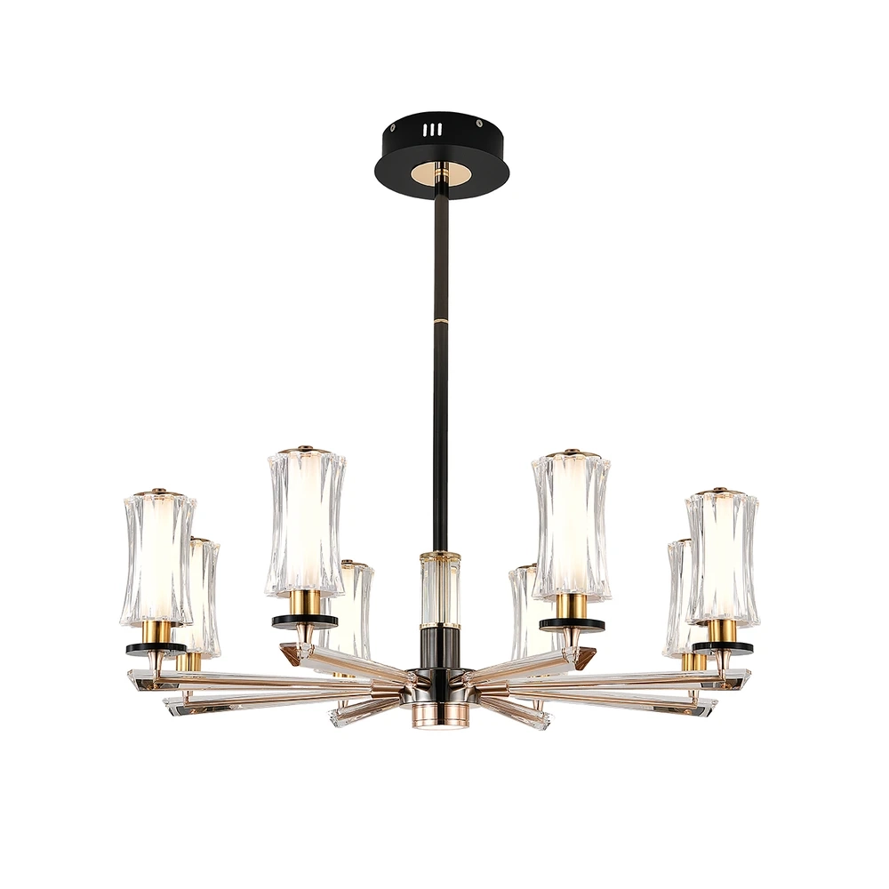 Люстра на штанге Indigo GRANDIOSO 13038/8R Black V000186L