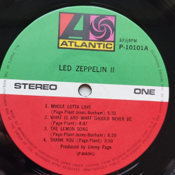 Винтажная виниловая пластинка LP Led Zeppelin II (Japan 1976) (No Obi) (Poster) Moby Dick