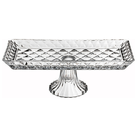 БЛЮДО НА НОЖКЕ ПРЯМОУГОЛЬНОЕ 33Х16Х12 СМ