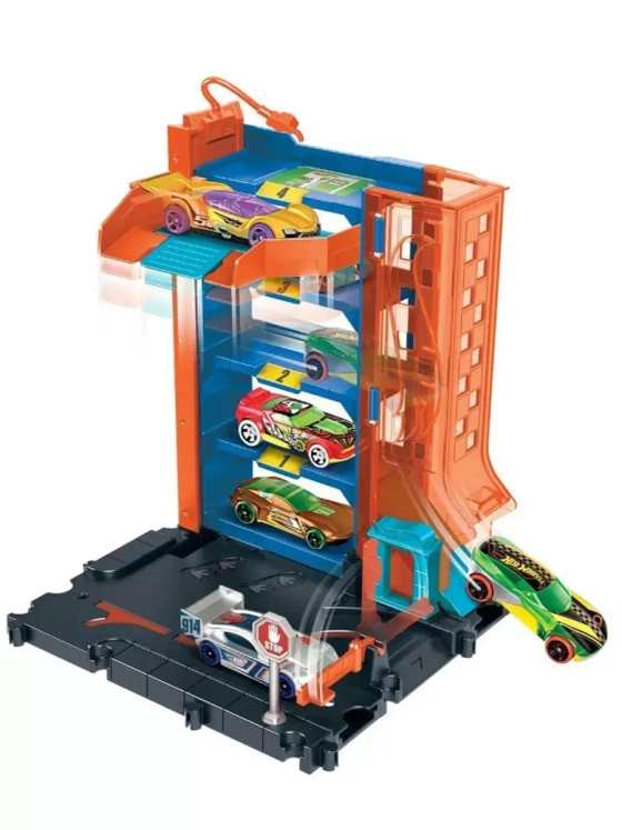 Трек Хот Вилс Сити Крытая парковка HDR28