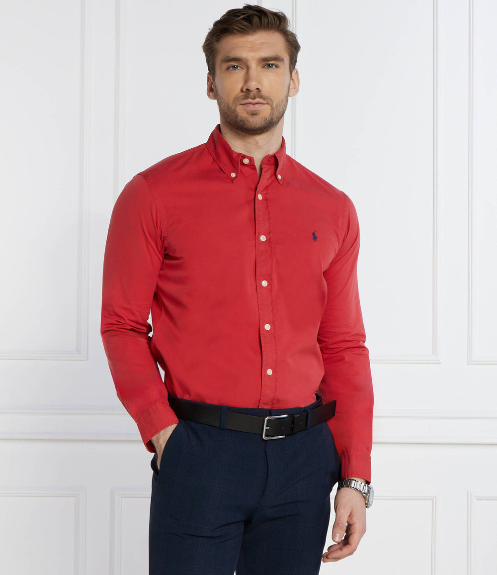 Рубашка POLO RALPH LAUREN - красный(710937993)