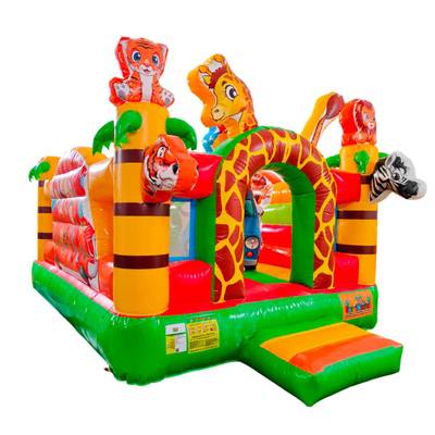 Коммерческий надувной батут «Сафари-экскурсия 3»,  4x3.5x2,5 м