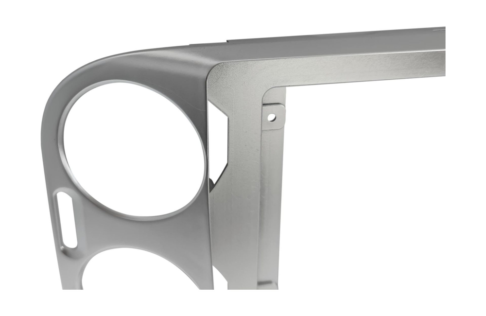 Комплект рамки с разъёмами 10"+can VW Tiguan 2007-2017 (любая аварийка) серебро - Car-Smart 8008S10