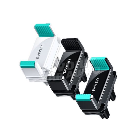 Держатель Usams US-ZJ045 воздуховод белый зелёная вставка