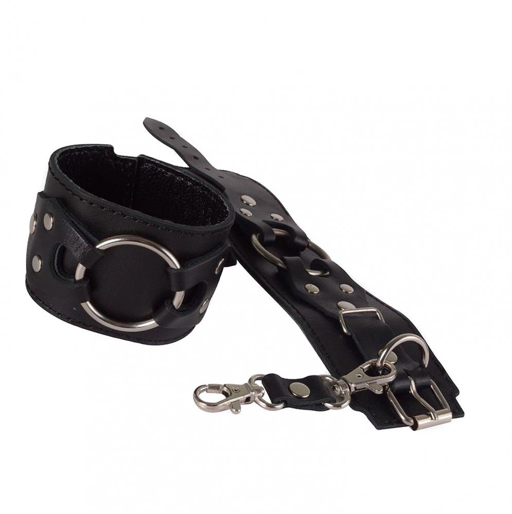 Наручники Sitabella Готика чёрные кожа