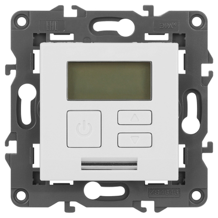 Терморегулятор ЭРА Elegance 14-4111-01М универс.230В-Imax16А, белый матовый