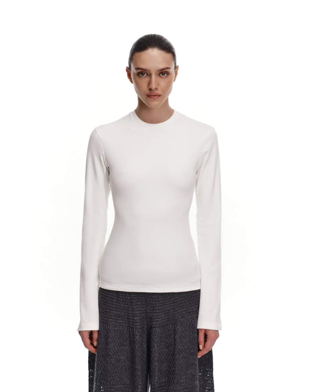 Лонгслив слим