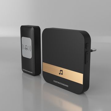 Звонок беспроводной WL 52M IP44 DBQ24M чёрный Elektrostandard