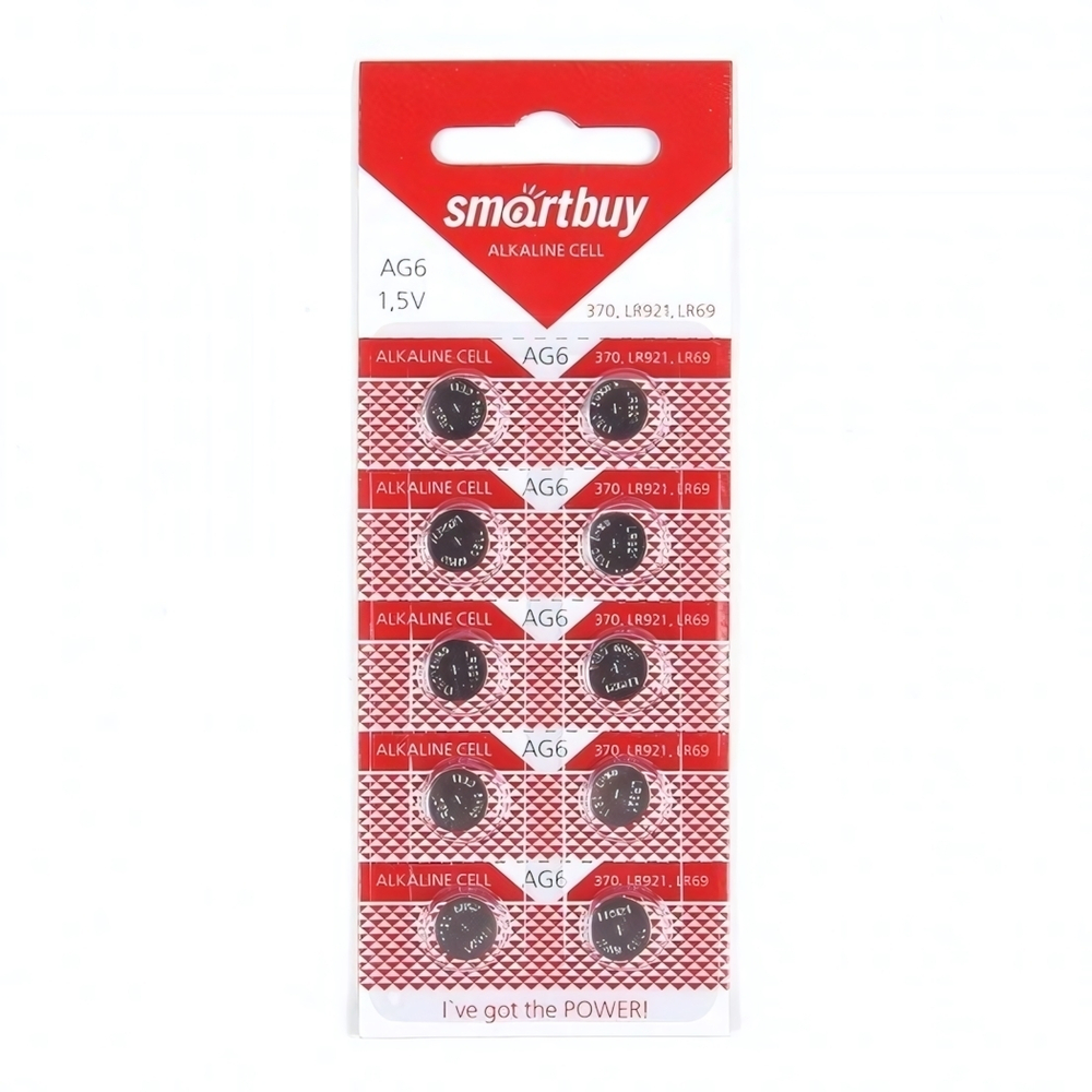 Батарейки SmartBuy AG6 BL10, 012031