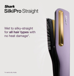 Shark SilkiPro Straight HT401UKPU выпрямитель для волос, фен-стайлер 2-в-1 Wet-to-Dry, профессиональный прибор для укладки волос, керамический выпрямитель