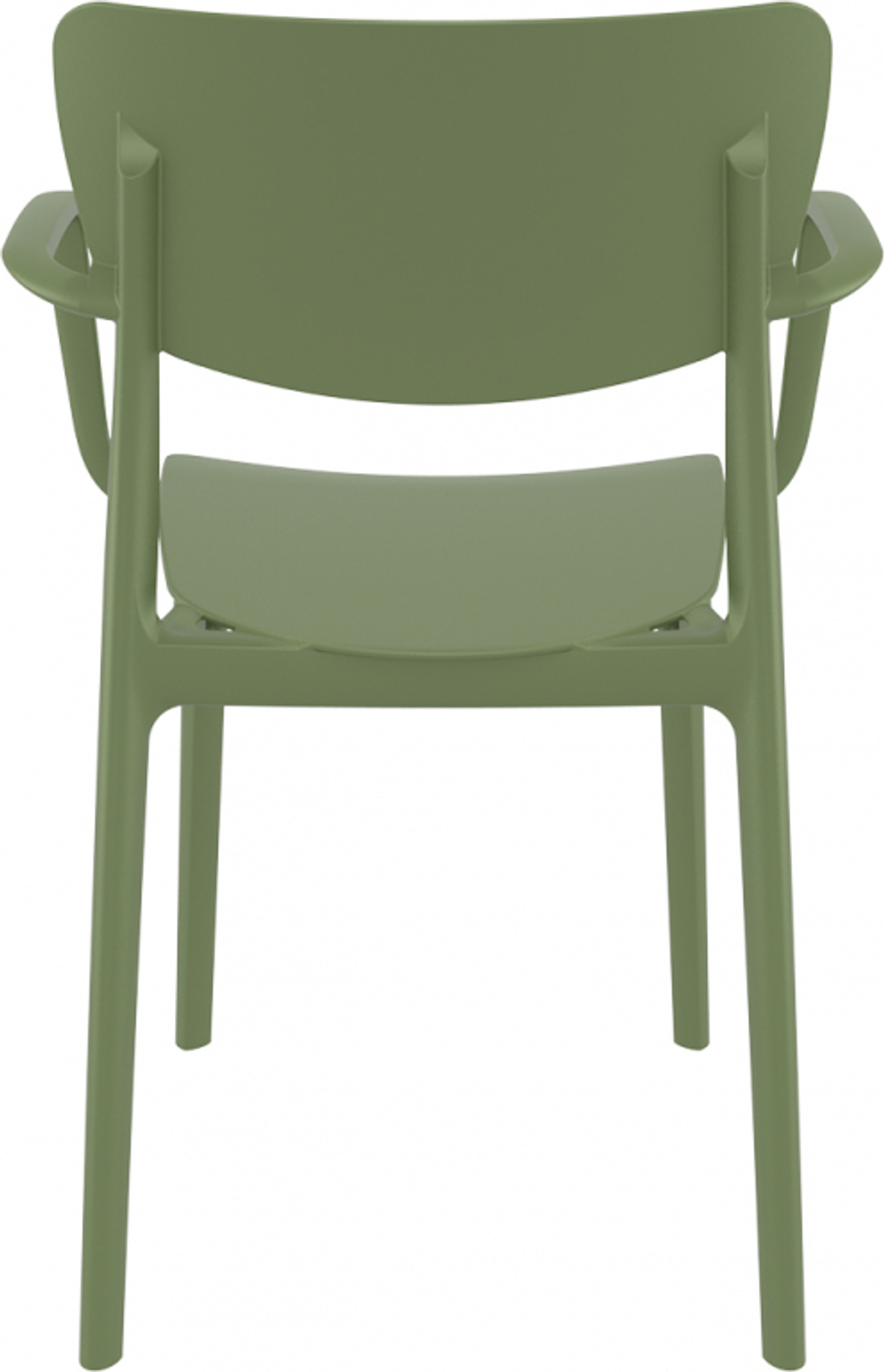 Кресло пластиковое Siesta Contract Lisa, оливковый