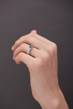 Кольцо Crystal Round с зелёным агатом