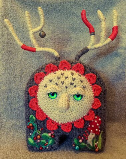 Интерьерный сувенир ручной работы "Лесной дух". Единственный экземпляр.