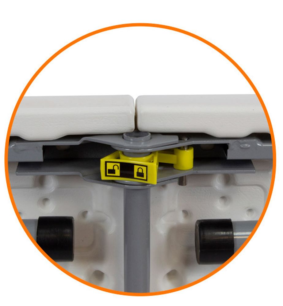 Стол-книжка пластиковый разборный серый