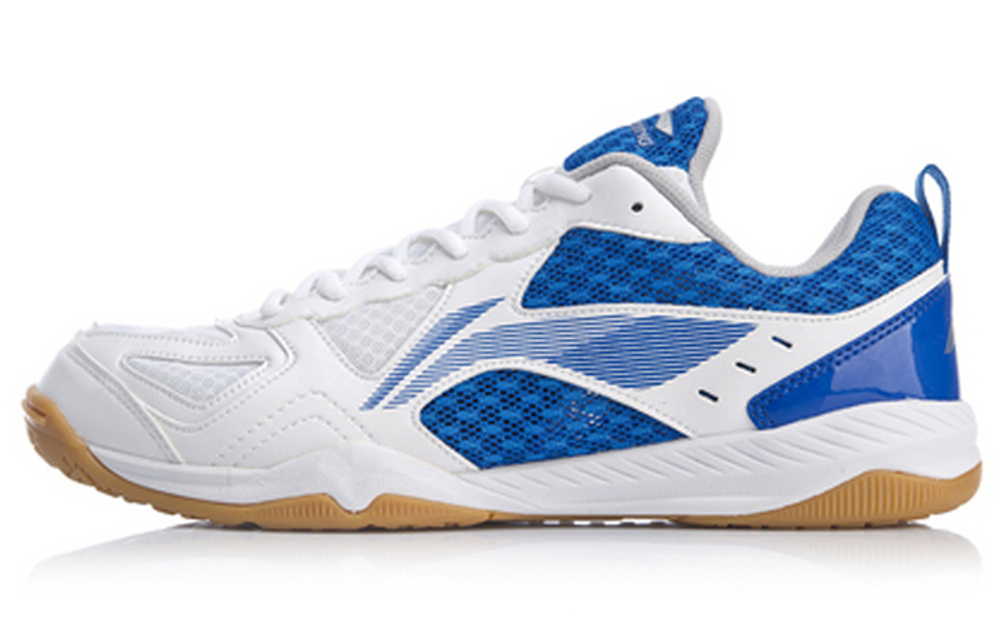 LINING Men"s Table Tennis Training Shoes - White/Blue