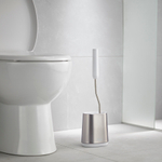 Ершик для унитаза flex lite, нержавеющая сталь/белый