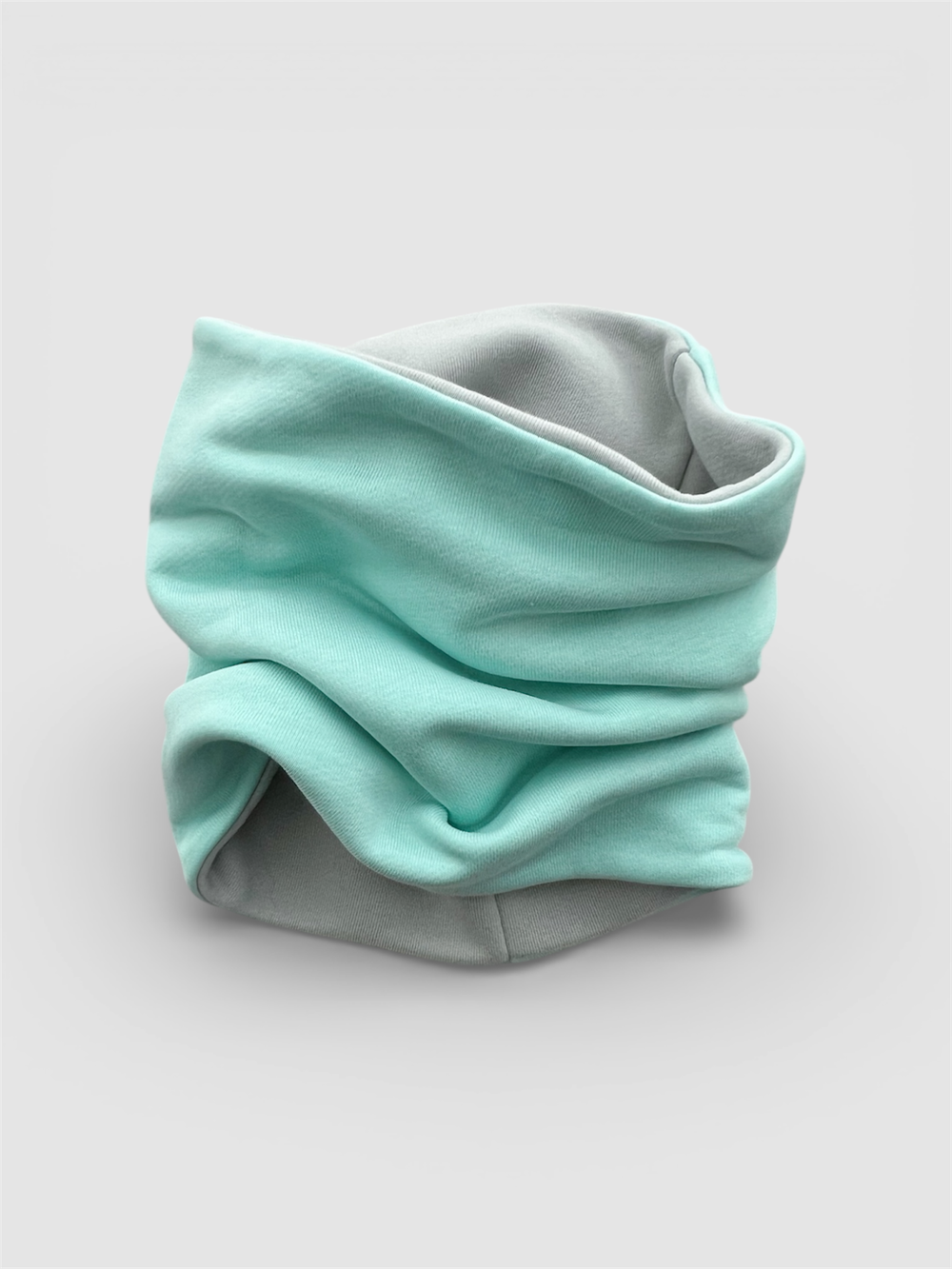 Снуд (мятный/серый)