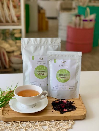 Чёрный чай листовой с ягодами Королева Англии, 40г