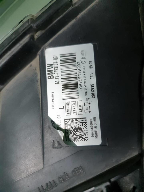 Фара левая BMW X1 F48 (2015-2019) LED