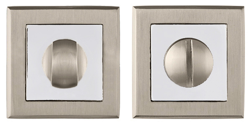 Завертка квадрат Пунто BK6 QL SN/CP-3, цвет никель матовый/хром к ручкам Blade QL, City QL SN/CP-3, Navy QL, Tech QL SN/CP-3 (гарантия - 6 месяцев)