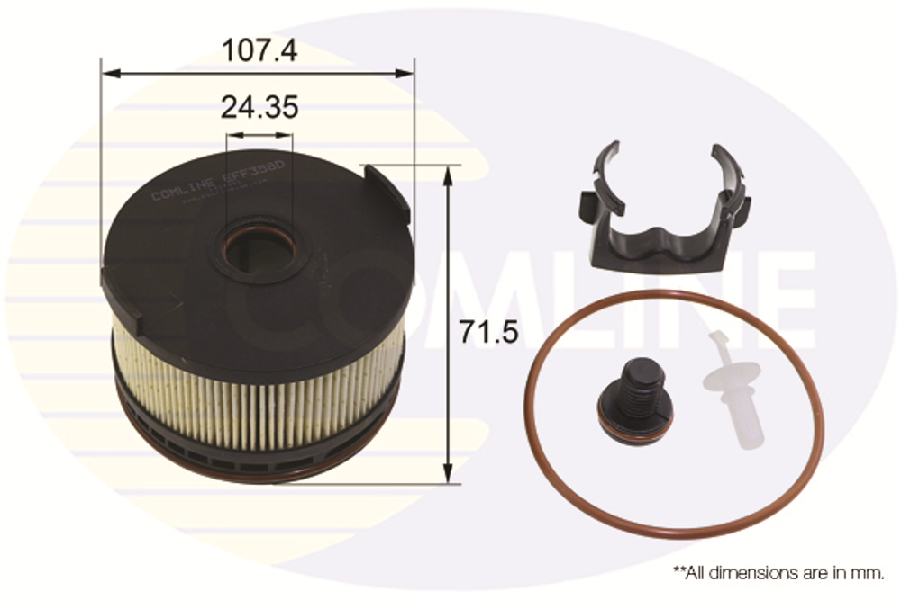 COMLINE - EFF358D-CML - Fuel Filter