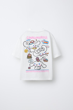 ZARA ФУТБОЛКА CINNAMOROLL © SANRIO, БЕЛЫЙ