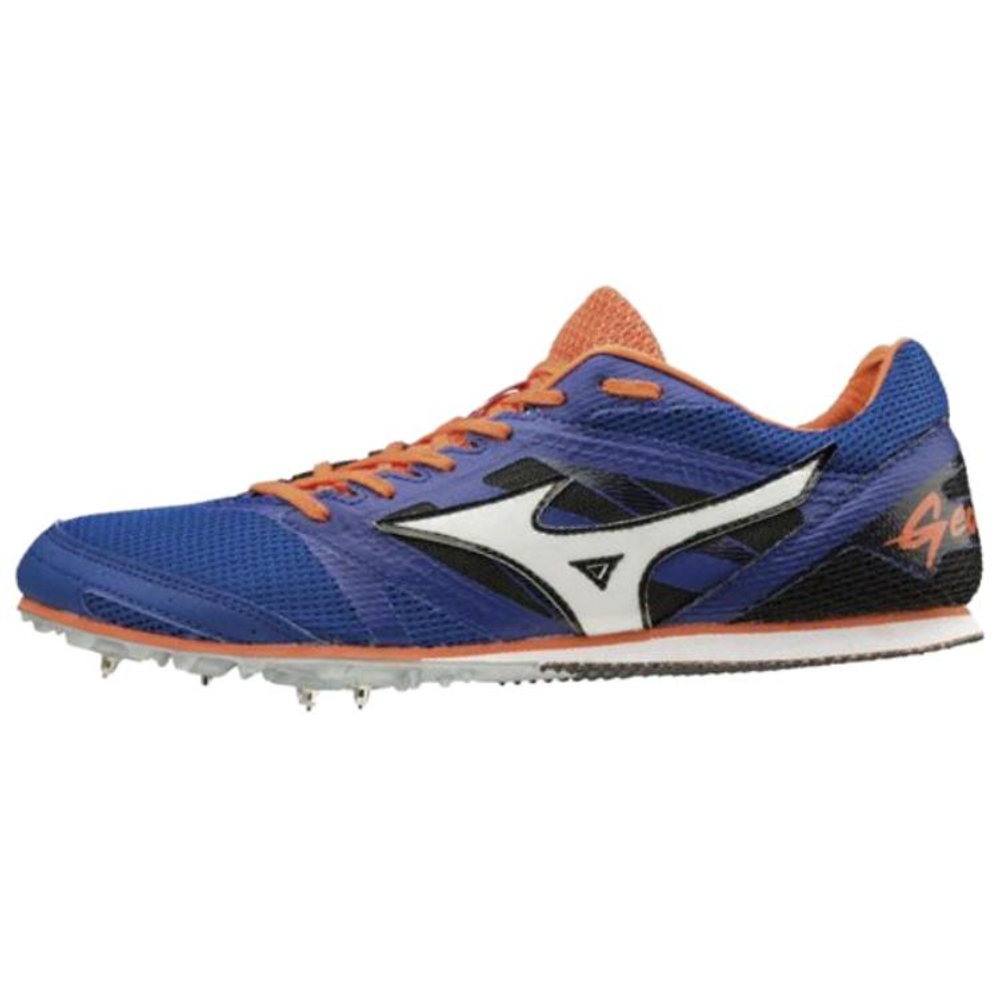 Mizuno GEO SPLASH 7 Support Function Classification Blue Orange Track And Field Shoes Men"s