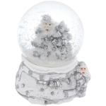 Сувенир Снежный шар «Белая сказка» 4.5*4.5*6 см (с подсветкой), микс