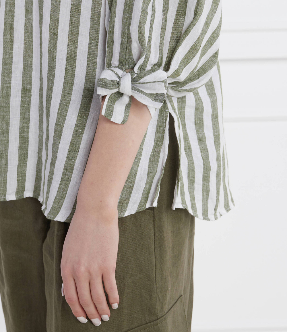 Льняная рубашка RIANI - зеленый(445640-4271)