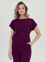 Блуза медицинская Бл-1019 сливовая