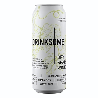 Напиток безалкогольный «Сухое игристое вино»;жесть белая;330мл;D=58,H=154,4мм