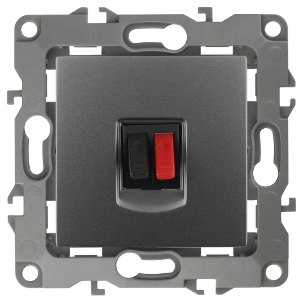 12-3111-12 ЭРА Розетка аудио, IP20, Эра12, графит | Эра 12 Графит