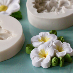 Молд силиконовый для творчества " Цветы плюмерии" 6 см / Форма для мыла, воска, гипса и эпоксидной смолы