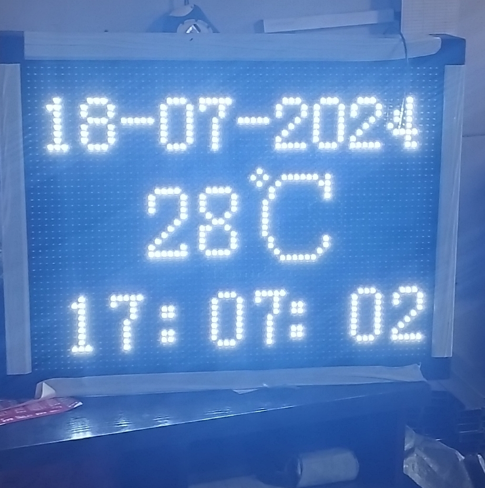 Бегущая строка Р10 белый цвет