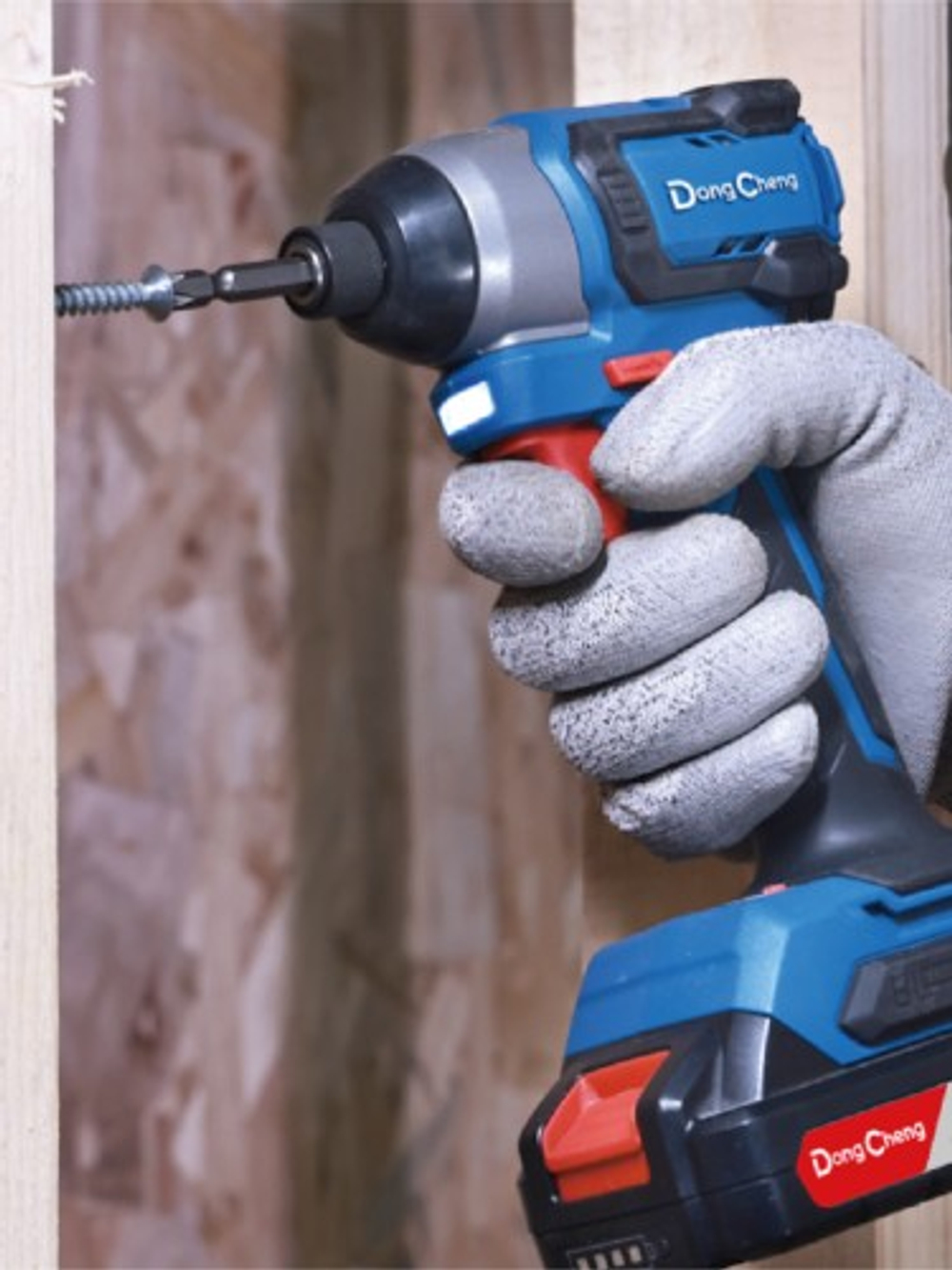 Винтоверт аккумуляторный DONGCHENG  АКБ 1х2 Ач, ЗУ 2А DCPL165(TYPE ADM)