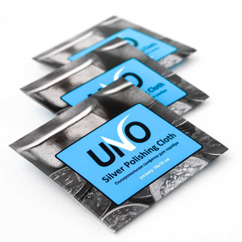 Салфетка «UNO» для полировки серебра 18x18 см.