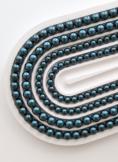 Жемчуг Майорка темный изумруд