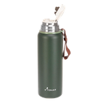 Термос 0.90л Тонар T-KD-7030-0.9 Хаки Пробка-ситечко Крышка-кружка Ремешок