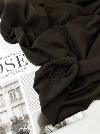 ШОКОЛАД - Кулирка жаккард ВОЛНЫ (КРВ454 Елена)