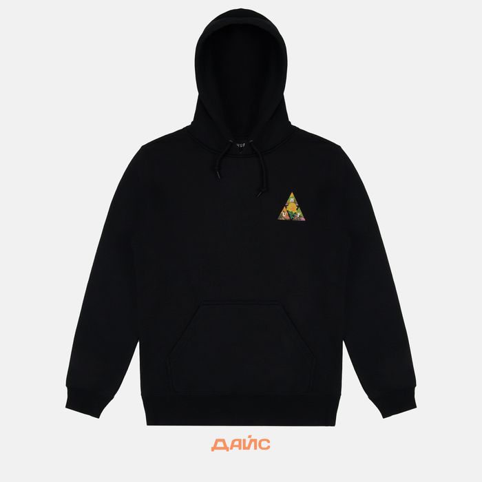 Толстовка мужская HUF New Dawn артикул:PF00395 BLACK Толстовка мужская HUF New Dawn артикул:PF00395 BLACK - купить в магазине Дайс