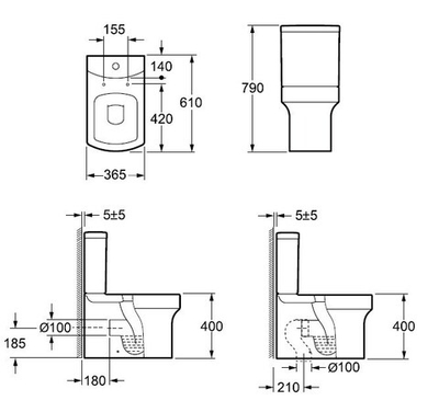 Унитаз компакт Grossman Status GR-N3010