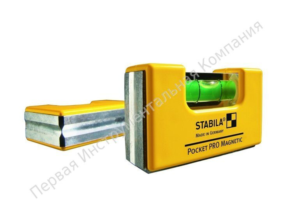 Пластмассовый мини уровень STABILA Pocket Pro Magnetic 17768